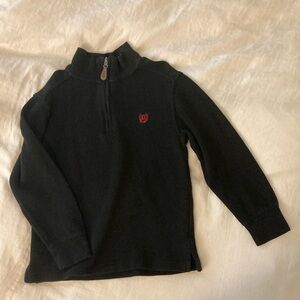 Chaps black sweater zip up